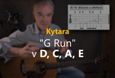 Kytara – “G Run” v D, C, A, E