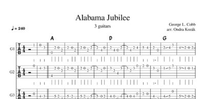 Alabama Jubilee – aranž pro 3 kytary - Image 2
