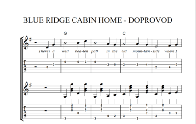 Blue Ridge Cabin Home (melodie, doprovod, sólo) - Image 2