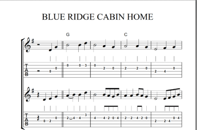 Blue Ridge Cabin Home (melodie, doprovod, sólo) - Image 3