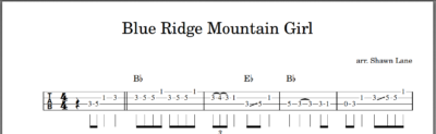 Blue Ridge Moutain Girl (Shawn Lane) - Image 2