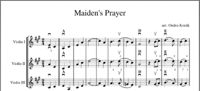 Maiden's Prayer (3 housle) - Image 2